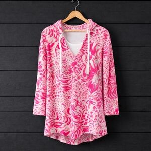 Pink Patterned Women's Blouse